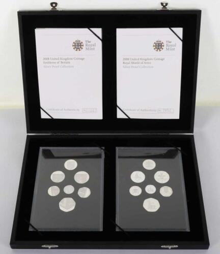 Royal Mint, 2008 Silver proof Emblems of Britain and Royal Shield of Arms