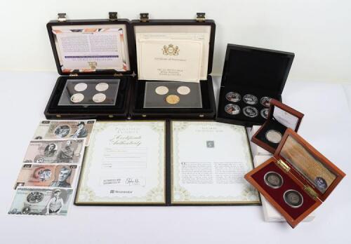 USA, Morgan Dollar 1921, a cased two coin set of Two Reales 1754 and 1783 from the El Cazador ship wreck