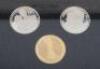 USA, Morgan Dollar 1921, a cased two coin set of Two Reales 1754 and 1783 from the El Cazador ship wreck - 3