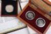 USA, Morgan Dollar 1921, a cased two coin set of Two Reales 1754 and 1783 from the El Cazador ship wreck - 5