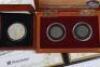 USA, Morgan Dollar 1921, a cased two coin set of Two Reales 1754 and 1783 from the El Cazador ship wreck - 6