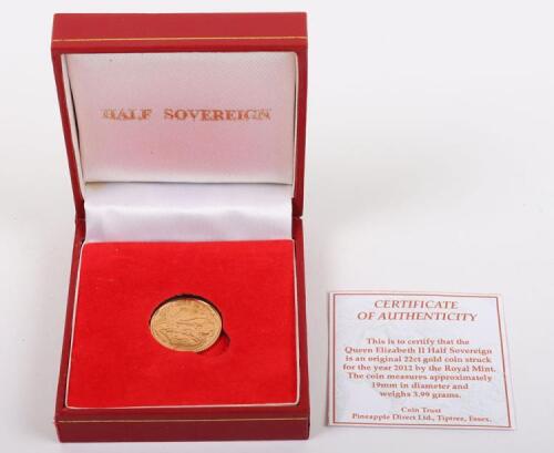 Elizabeth II, Half Sovereign 2012