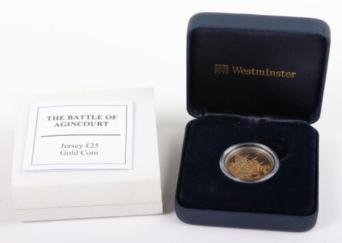 Elizabeth II, Jersey 2009 Battle of Agincourt gold coin