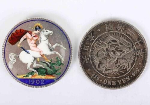 Japan, One Yen, 1887, yr 20,