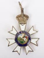 The Most Distinguished Order of St Michael and Saint George, fine example in silver gilt and enamels. Complete with suspension ring. Good undamaged enamels.
