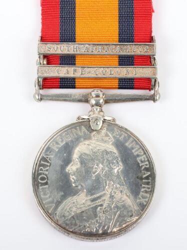 Queens South Africa Medal 4th Battalion the Durham Light Infantry