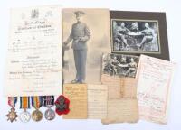 A Good Great War Western Front Military Medal and Second Award Bar Group of Four to the Kings Royal Rifle Corps