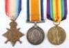 Great War Royal Fusiliers 1914-15 Star Medal Trio to a Gallipoli First Day Lander