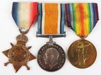 Great War 1914-15 Star Medal Trio to the Hampshire Regiment