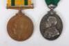 Territorial Long Service Medal Group of Four For Service in the Hampshire Regiment During and After the Great War - 2