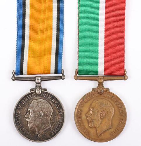 Great War Pair of Medals for Service in the Mercantile Marine