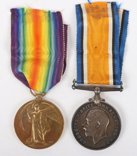 Great War Pair of Medals to the 9th (Cyclist) Battalion Hampshire Regiment