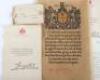 2x Great War Memorial Scrolls and Other Items to Scottish Regiments - 4