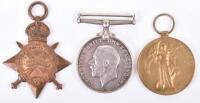 1914-15 Star Medal Trio East Kent Regiment