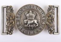 Victorian Leicestershire Regiment Volunteer Battalion Officers Waist Belt Clasp