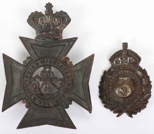 Victorian 3rd Middlesex Rifle Volunteers Other Ranks Helmet Plate