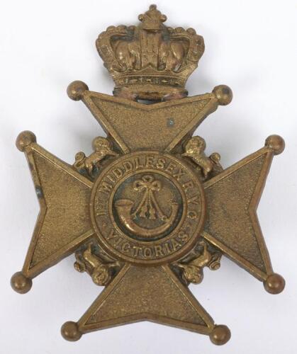 Victorian 1st Middlesex Rifle Volunteers Glengarry Badge,