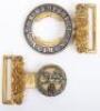Post 1881 The Hampshire Regiment Officers Waist Belt Clasp - 2