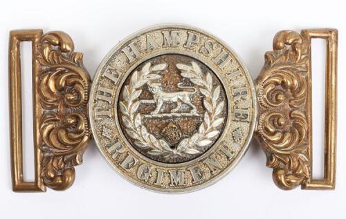 Post 1881 The Hampshire Regiment Officers Waist Belt Clasp