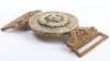 Post 1881 The Hampshire Regiment Officers Waist Belt Clasp - 3