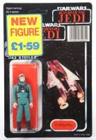 Palitoy General Mills Star Wars Return of The Jedi Tri Logo A-Wing Pilot Vintage Original Carded Figure