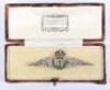 1930&rsquo;s 18ct Gold, Platinum and Diamond Royal Air Force Sweetheart Brooch Retailed by Harrods, London