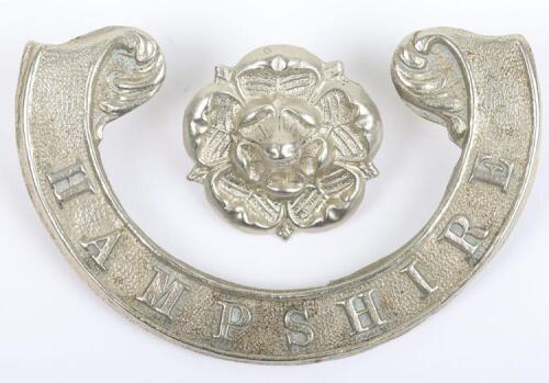 Victorian Hampshire Militia Forage Cap Scroll