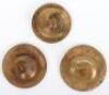 3x WW1 On War Service Enamel Badges - 2