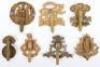7x WW1 All Brass War Economy Cap Badges - 2