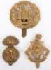 7x WW1 All Brass War Economy Cap Badges - 3