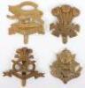 7x WW1 All Brass War Economy Cap Badges - 4