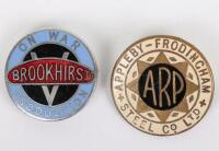 2x WW2 British Home Front Badges