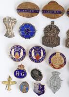 Grouping of Enamel Home Front Badges