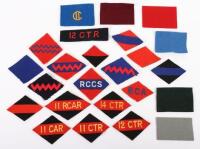 Grouping of WW2 Canadian Cloth Formation Signs