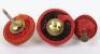 3x British Officers Cord Boss Headdress Badges - 2