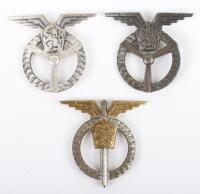 3x Communist Period Czechoslovakian Aircrew Badges