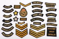 Grouping of British Civil Defence and Civil Defence Corps Insignia