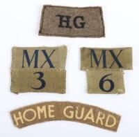 WW2 British Middlesex Home Guard Cloth Insignia