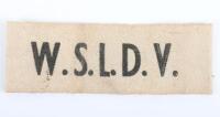 WW2 Women’s Section Local Defence Volunteers (L.D.V) Arm Brassard