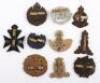 10x WW2 Plastic War Economy Cap / Collar Badges - 2
