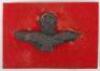 Scarce WW2 Royal Air Force War Economy Plastic Field Service Cap Badge