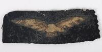 WW1 Royal Naval Air Service Bullion Sleeve Eagle