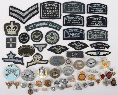 Grouping of Air Defence Corps Cadets & Air Training Corps Badges and Insignia