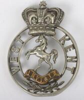 Victorian West Kent Volunteer Regiment Pouch / Forage Cap Badge