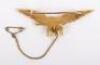 WW1 Royal Naval Air Service 14ct Gold Sweetheart Brooch - 2
