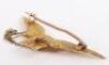 WW1 Royal Naval Air Service 14ct Gold Sweetheart Brooch - 4