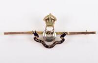 Indian Army 10th Baluch Regiment 9ct Gold Sweetheart Brooch