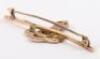 Indian Army 10th Baluch Regiment 9ct Gold Sweetheart Brooch - 4