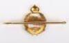 Fine Quality Royal Tank Regiment 15ct Gold Sweetheart Brooch - 5