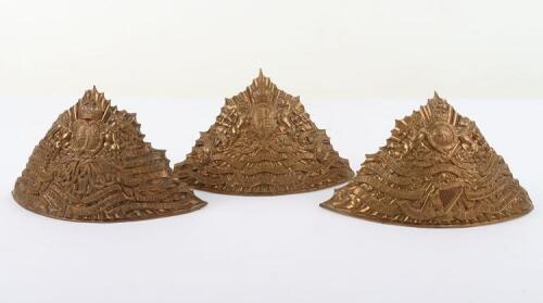 3x Post 1902 Other Ranks Lance Helmet Plates